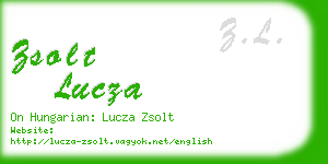 zsolt lucza business card